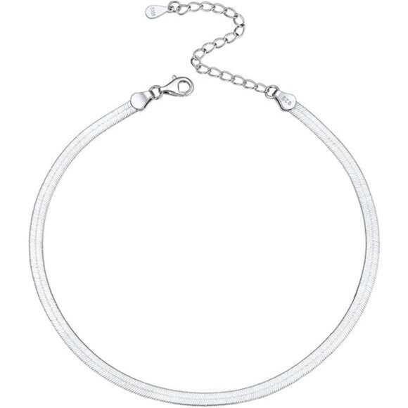 ChicSilver Sterling Silver Anklet for Women Figaro Cuban Rope Chain Gift - Picture 7 of 7